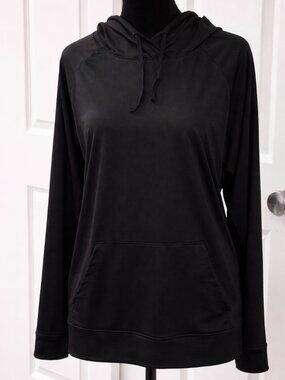Old Navy Active Go-Dry Black Hoodie XL | Lightweight Performance Pullover